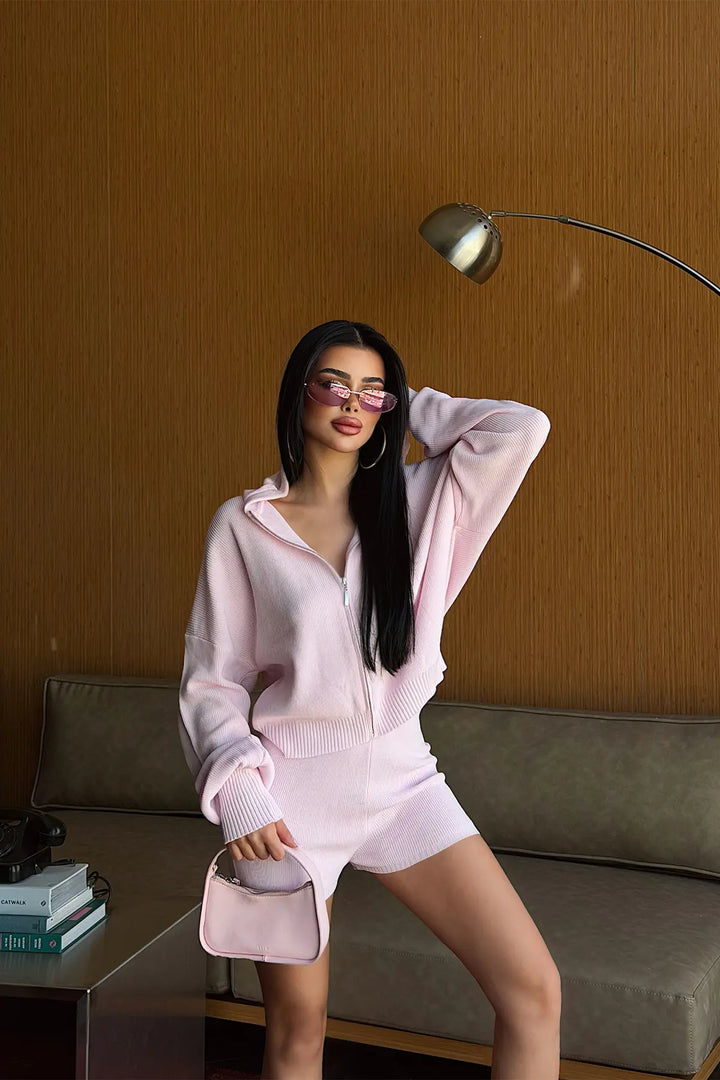 EYY Women Pink Shorts Set - Glenview