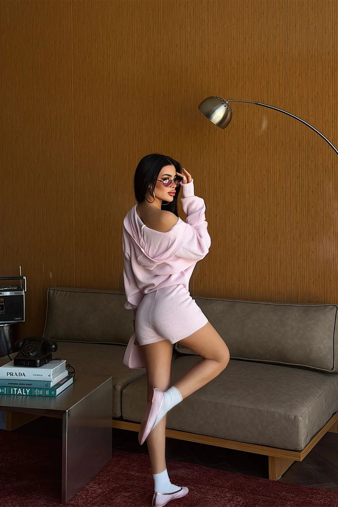 EYY Women Pink Shorts Set - Glenview