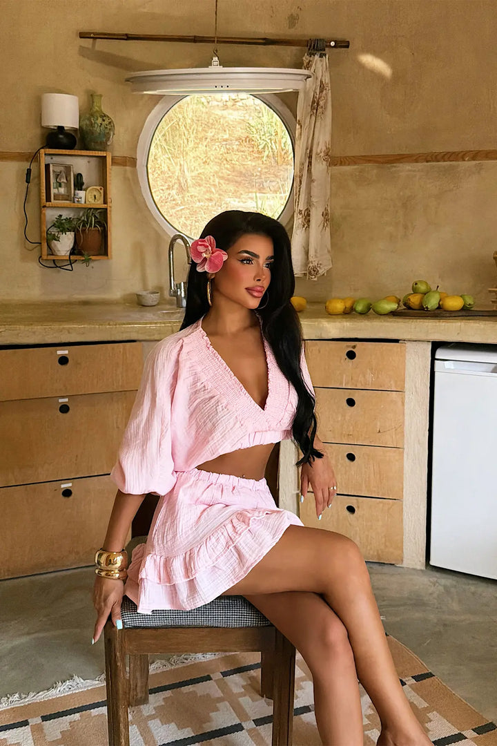 EYY Women Pink Skirt Set - Bergen op Zoom