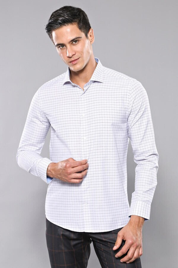 WSS Plaid Blue Men's Shirt  - Zaanstad