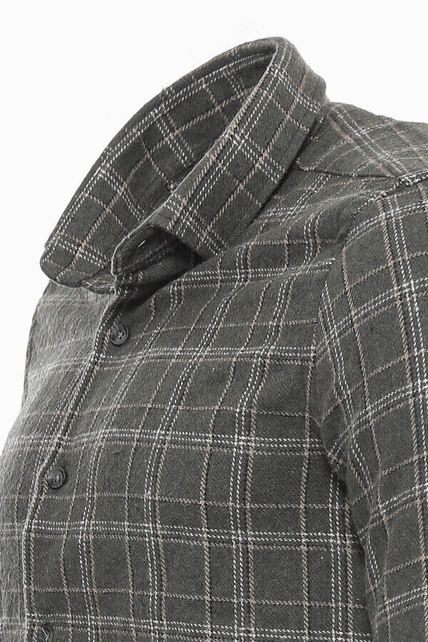 WSS Plaid Green Men Lumberjack Shirt  - Catania