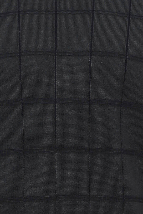 WSS Plaid Half Turtleneck Green Sweater  - Singen