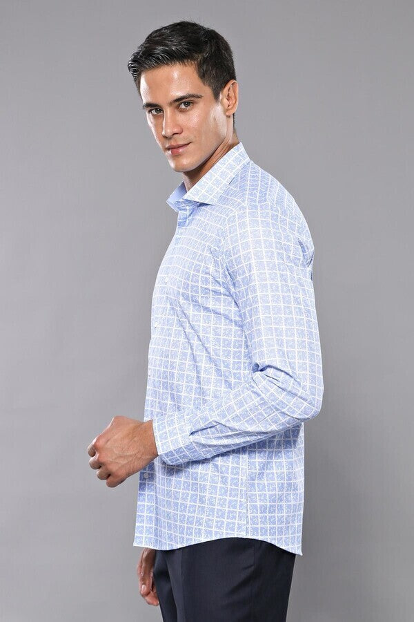 WSS Plaid Light Blue Shirt  - Upper Arlington