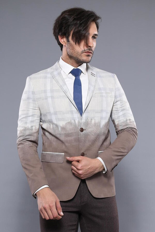 WSS Plaid Patterned 2 Colour Jacket  - East Los Angeles