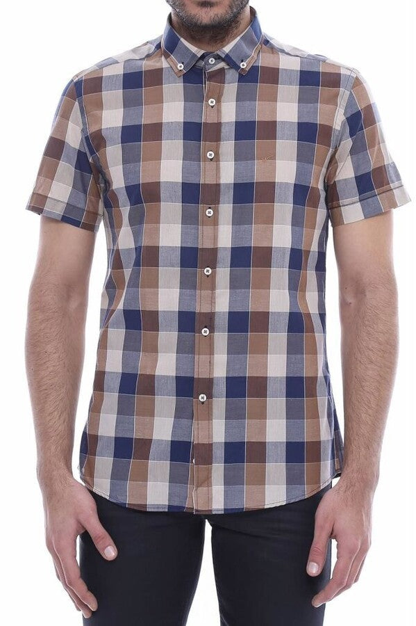 WSS Plaid-Patterned Cotton Shirt  - Gjilan