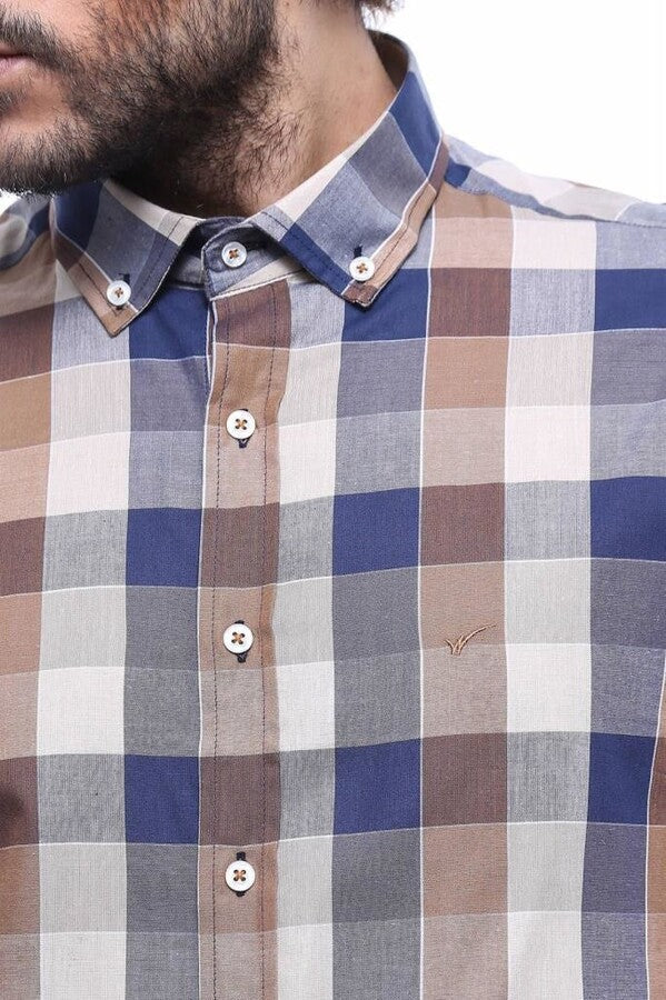 WSS Plaid-Patterned Cotton Shirt  - Gjilan