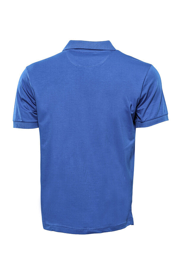 WSS Plain Blue Polo Collar T-shirt  - Montclair