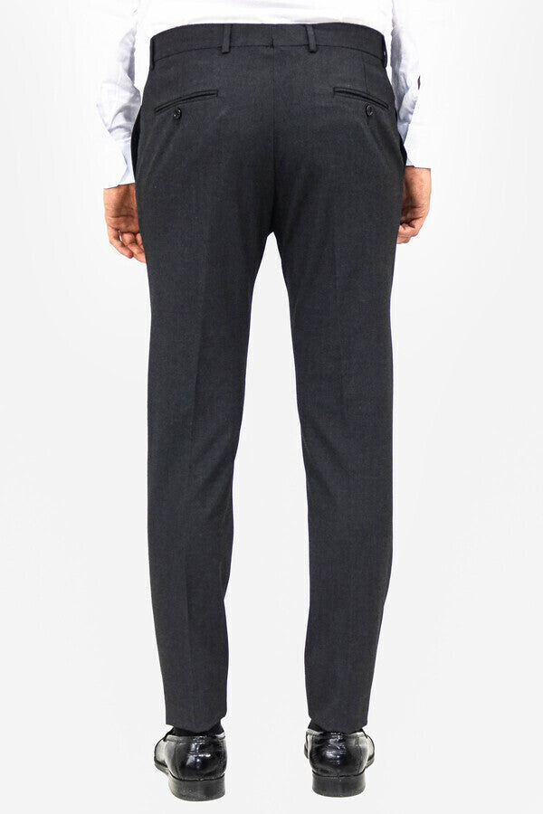 WSS Plain Dark Grey Men Pants  - Châlons-en-Champagne