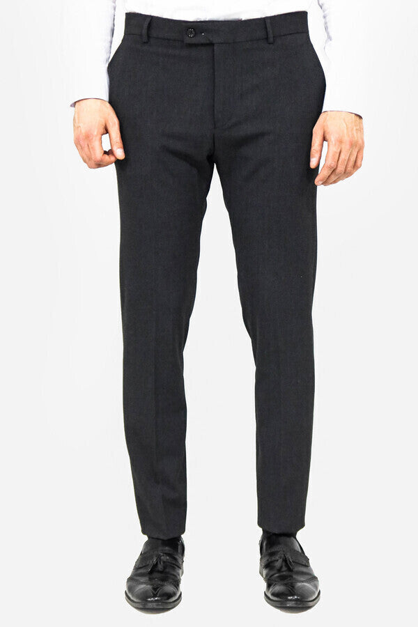 WSS Plain Dark Grey Men Pants  - Châlons-en-Champagne