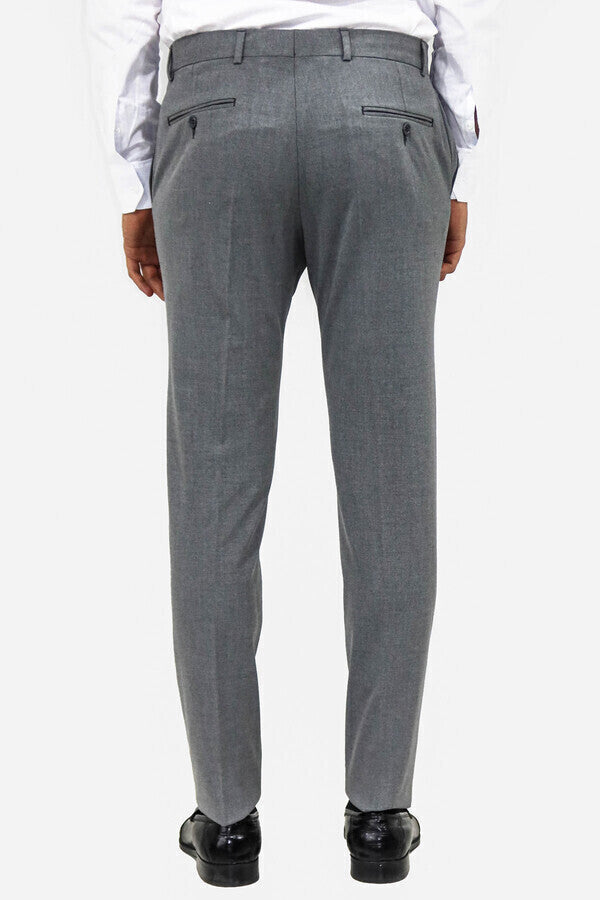 WSS Plain Grey Men Dress Pants  - Cannes