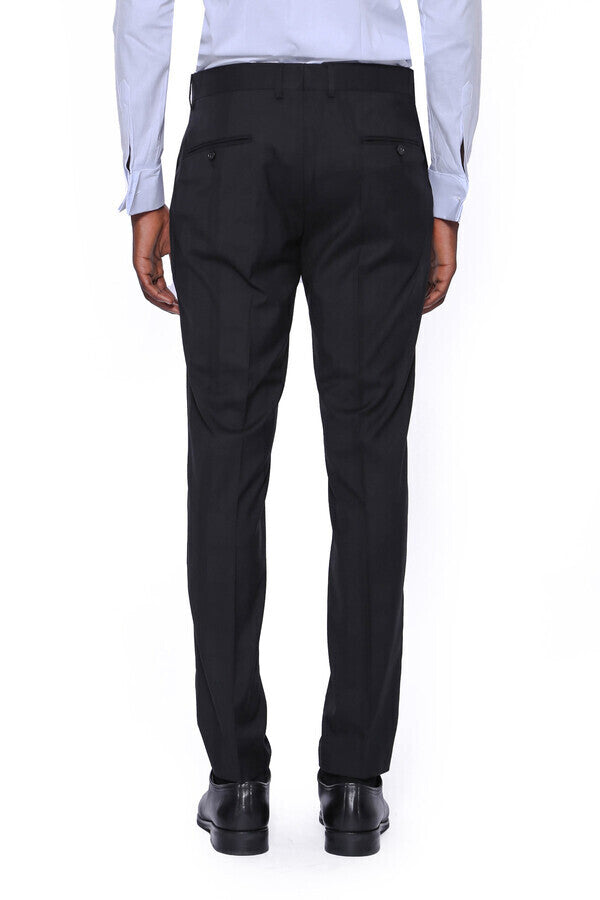 WSS Plain Men Black Pants  - Tecoanapa