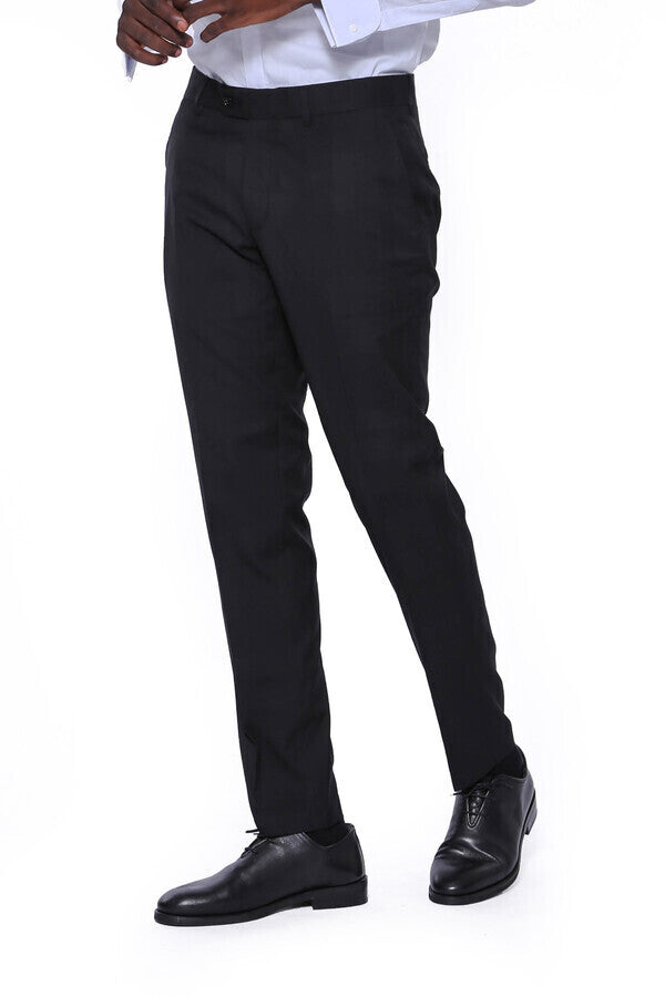 WSS Plain Men Black Pants  - Tecoanapa