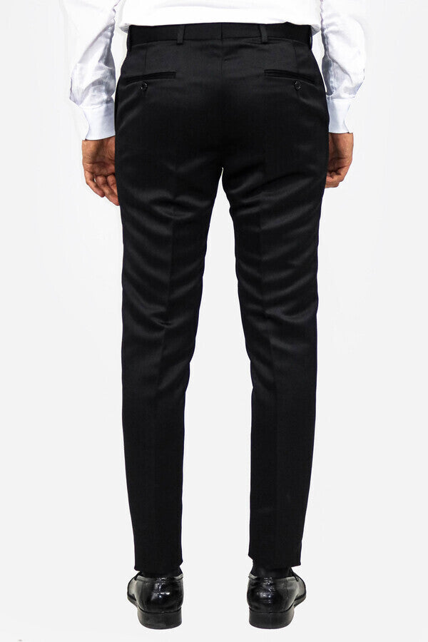 WSS Plain Men Black Pants  - Tecoanapa
