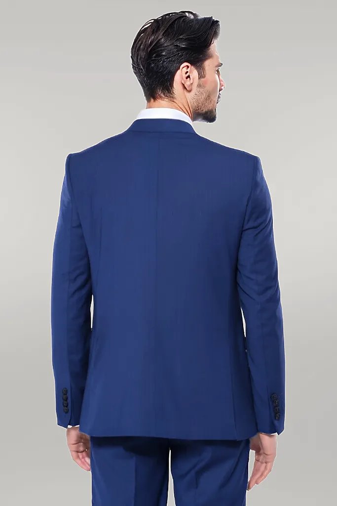 WSS Plain Navy Vested Suit  - Singen