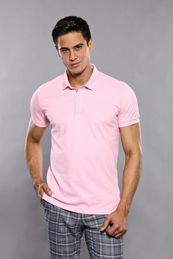 WSS Plain Pink Polo T-Shirt   - Tournai