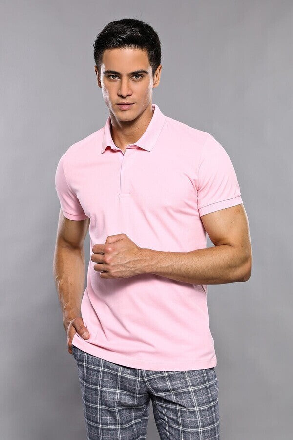 WSS Plain Pink Polo T-Shirt   - Tournai