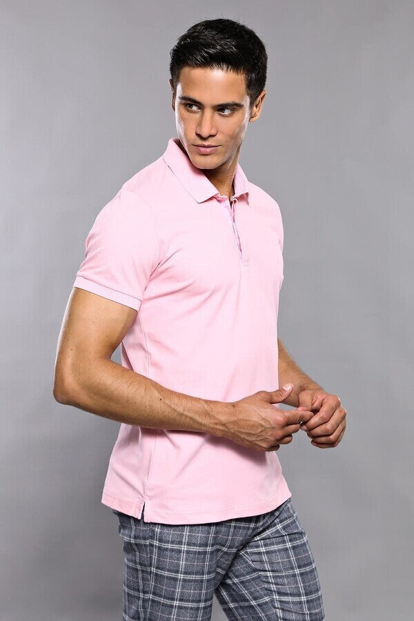 WSS Plain Pink Polo T-Shirt   - Tournai