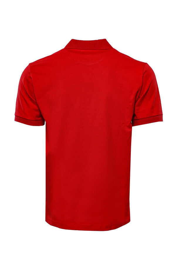 WSS Plain Red Polo Collar T-Shirt  - Waxahachie