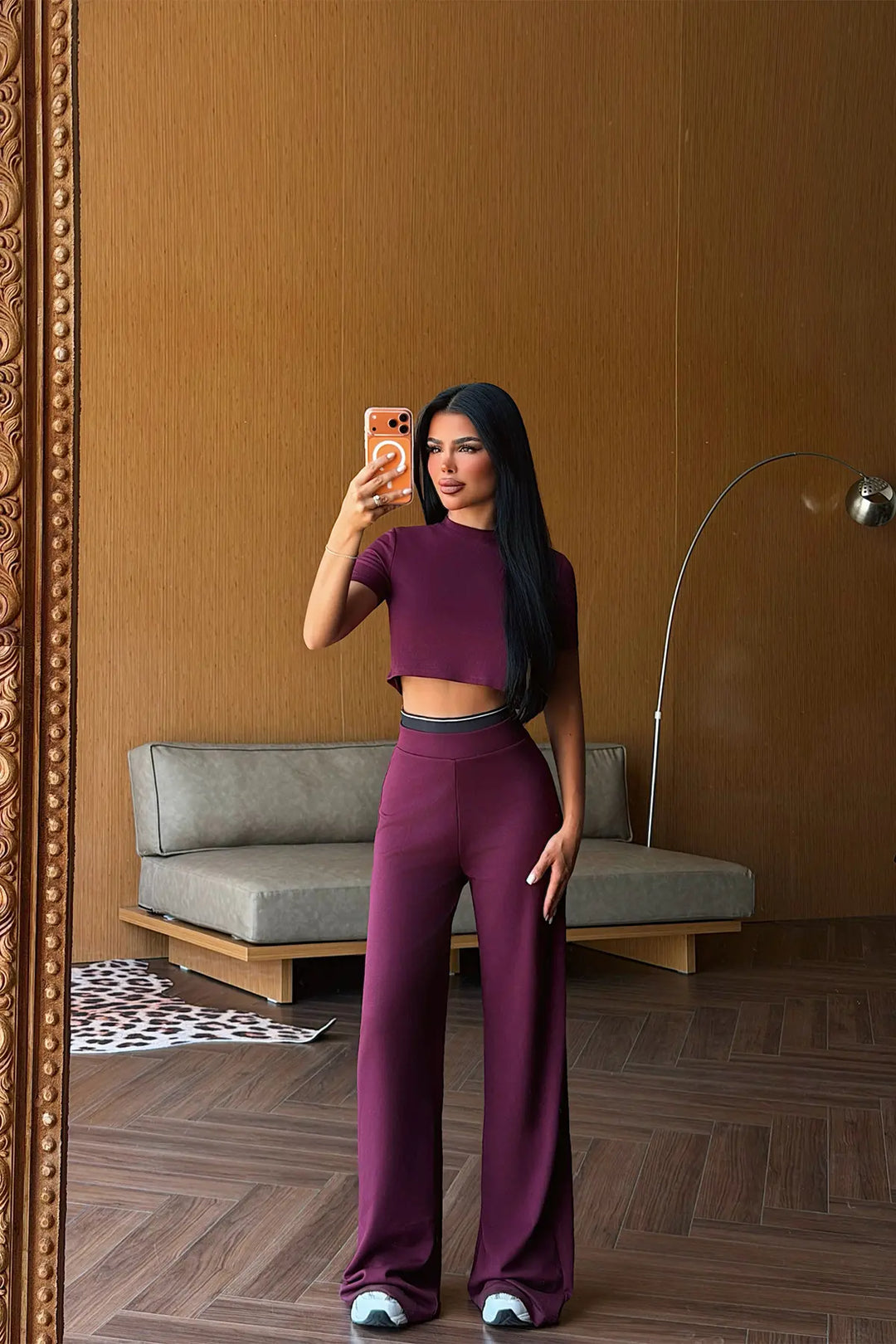 EYY Women Plum Basic Pants Set - Winsford
