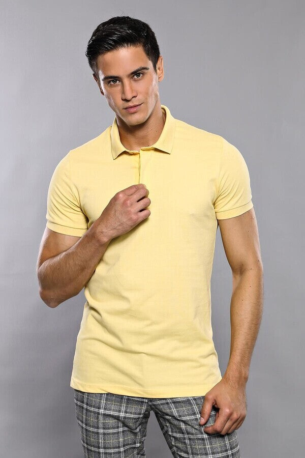 WSS Polo Plain Yellow T-Shirt  - Ciudad de Huajuapam de León