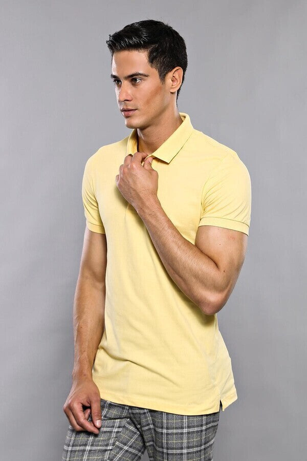 WSS Polo Plain Yellow T-Shirt  - Ciudad de Huajuapam de León