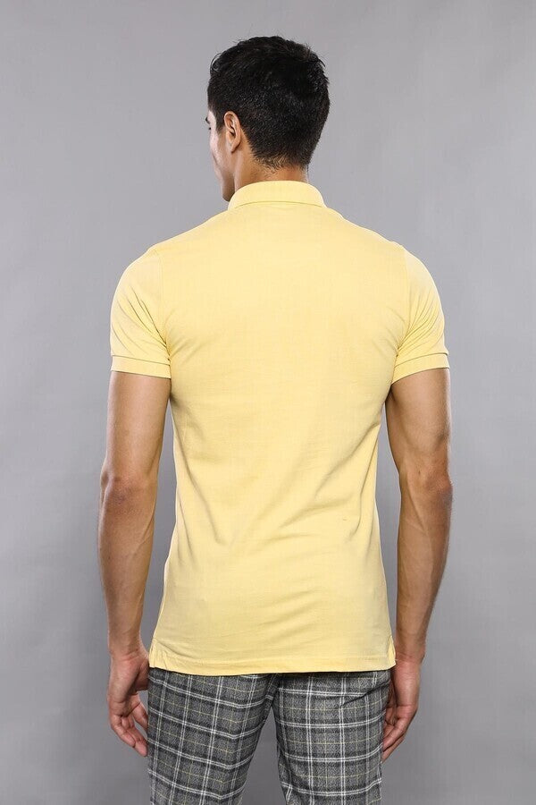 WSS Polo Plain Yellow T-Shirt  - Ciudad de Huajuapam de León