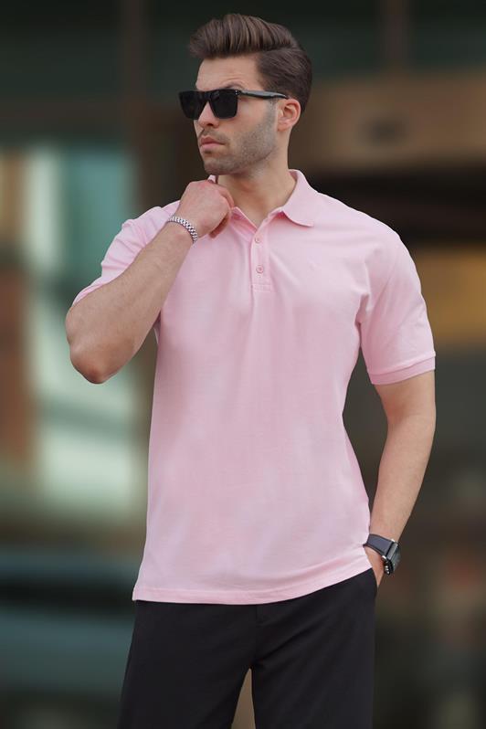 MDX Pink Overfit Short Sleeve Polo Neck Men's T-Shirt 7029 - Rockford