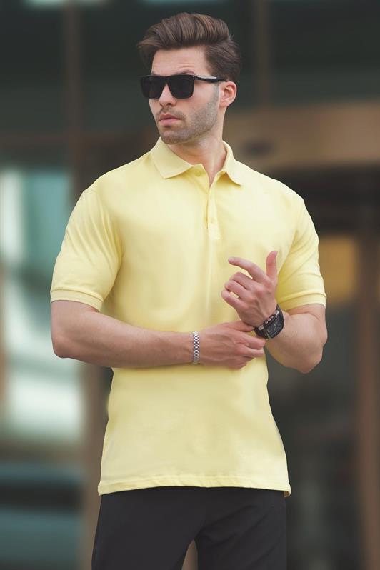 MDX Yellow Overfit Short Sleeve Polo Neck Men's T-Shirt 7029 - Auckland