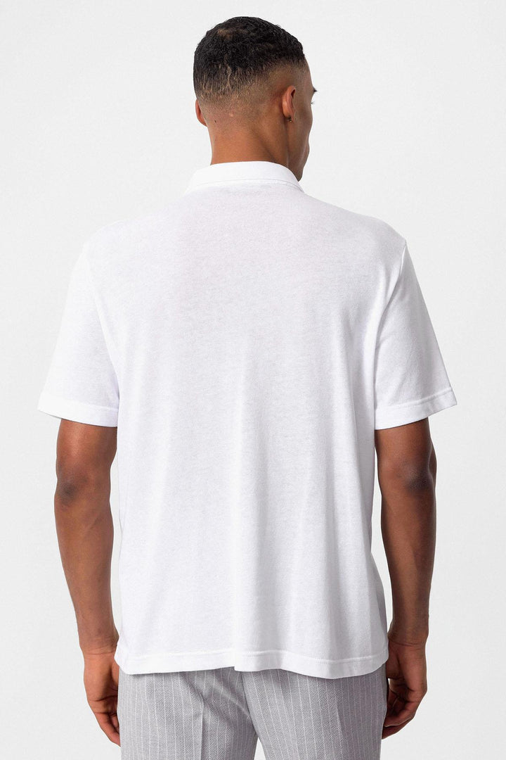 ANT Polo Neck Zippered Men's T-Shirt - Tultepec