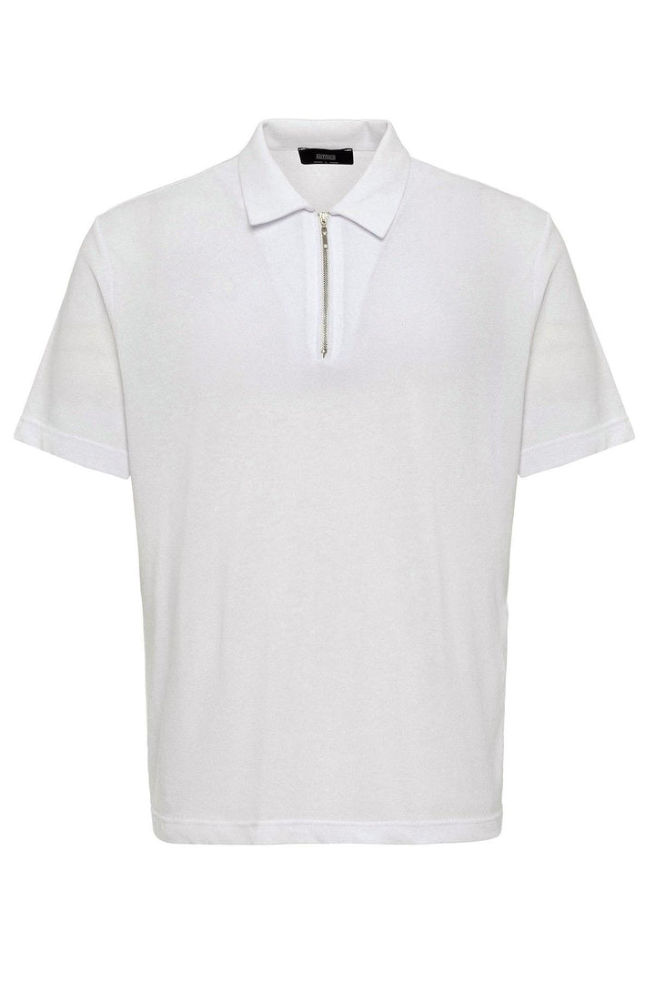ANT Polo Neck Zippered Men's T-Shirt - Tultepec