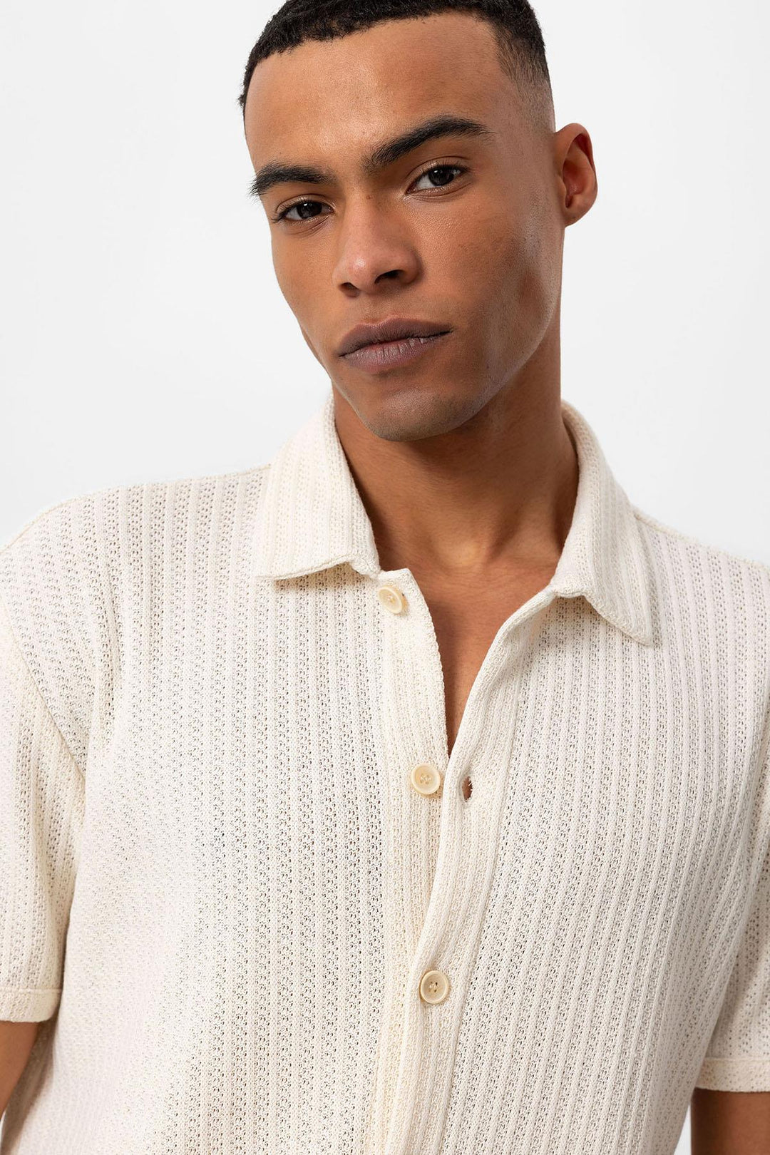 ANT Polo Neck Knitted Short Sleeve Men's Shirt - Glenrothes