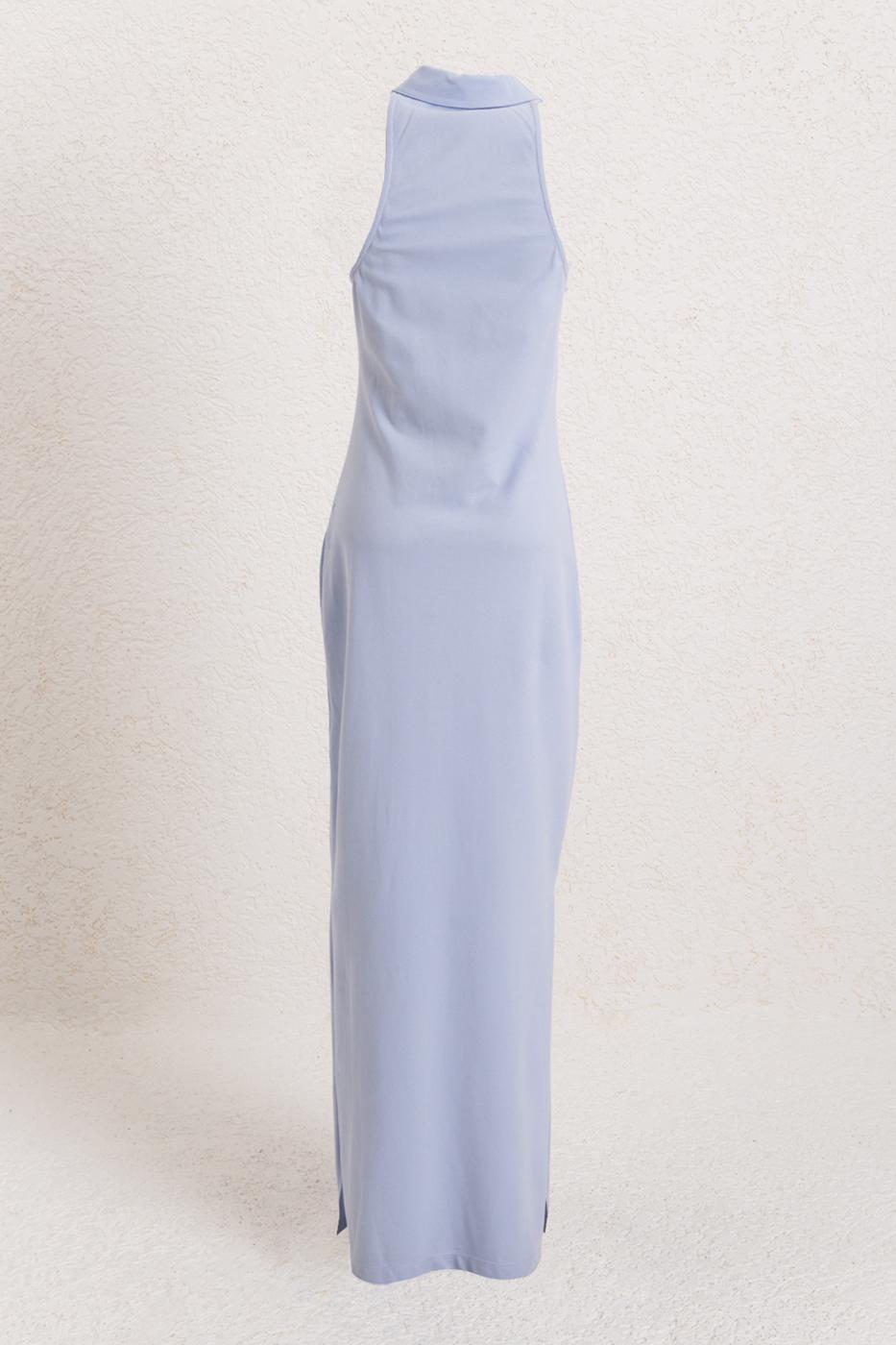 BSL Women Polo Collar Maxi Pique Dress - San Martin Texmelucan de Labastida