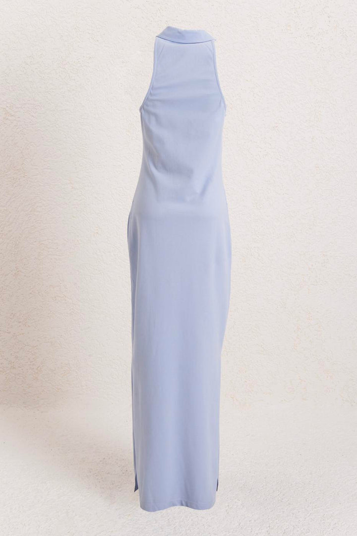 BSL Women Polo Collar Maxi Pique Dress - San Martin Texmelucan de Labastida