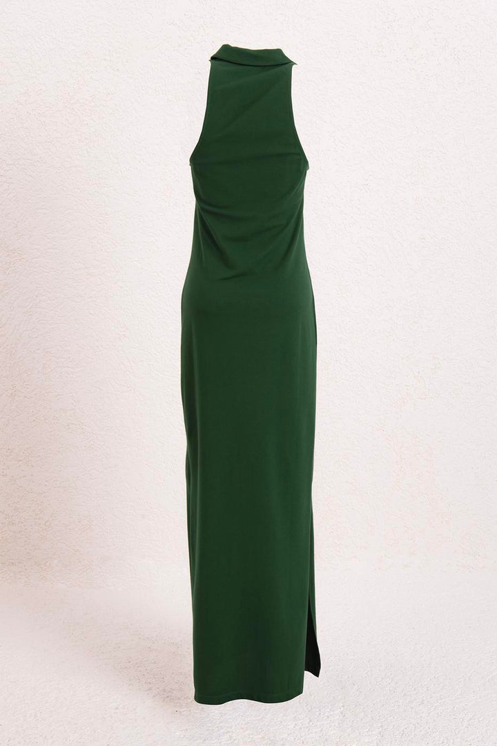 BSL Women Polo Collar Maxi Pique Dress - West Babylon