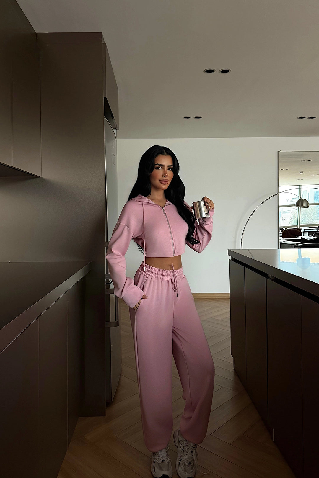 EYY Women Toz Pembe Olindy Fermuarlı Eşofman Takımı - Kirchheim unter Teck