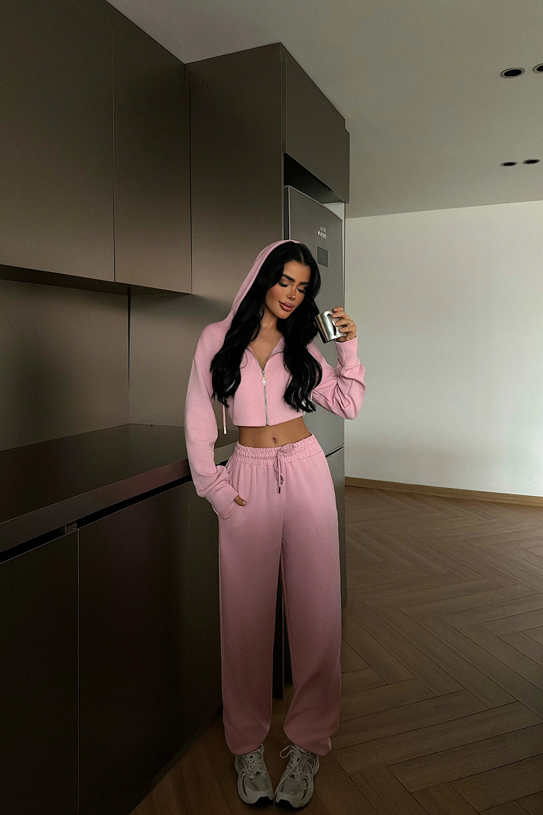 EYY Women Toz Pembe Olindy Fermuarlı Eşofman Takımı - Kirchheim unter Teck