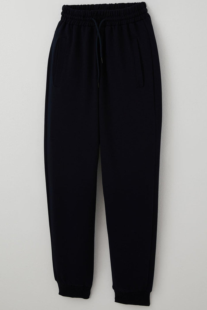 BRE Poyraz Kids Boys' Sweatpants with Drawstring, Pockets, Elastic Waistband, 92 Years, Navy Blue - Perris