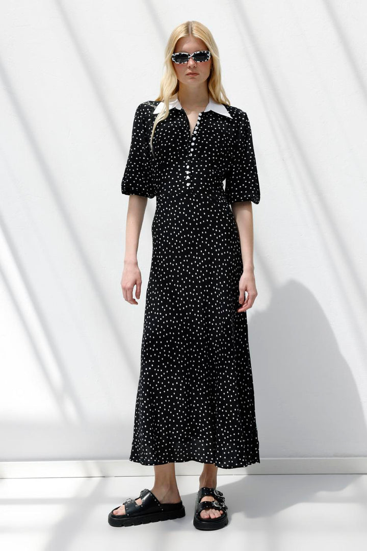 BSL Women Polka Dot Midi Dress - Cascina