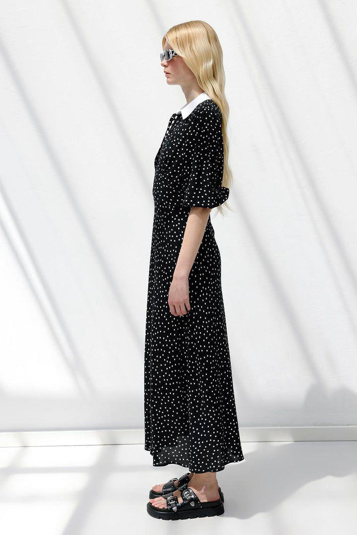 BSL Women Polka Dot Midi Dress - Cascina