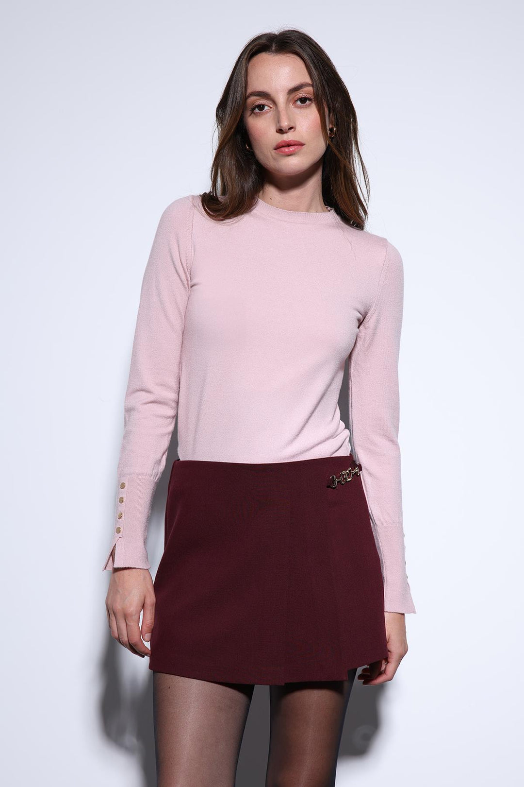 ANT Antioch Powder Basic Women's Knit Sweater - Borken