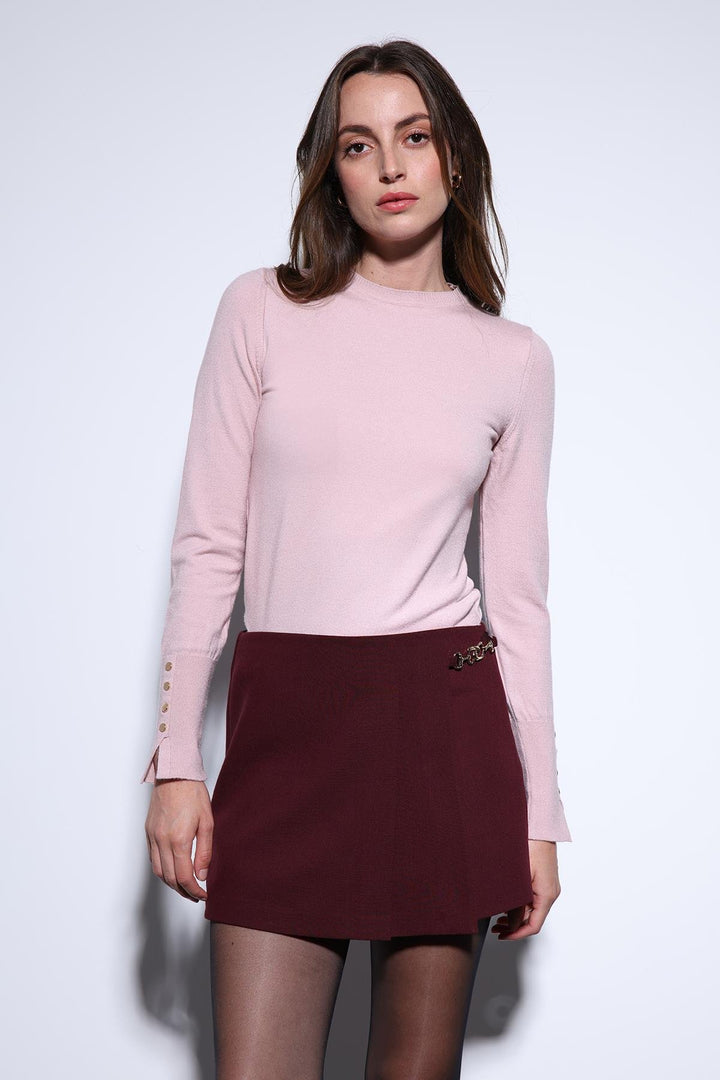 ANT Antioch Powder Basic Women's Knit Sweater - Bury Saint Edmunds