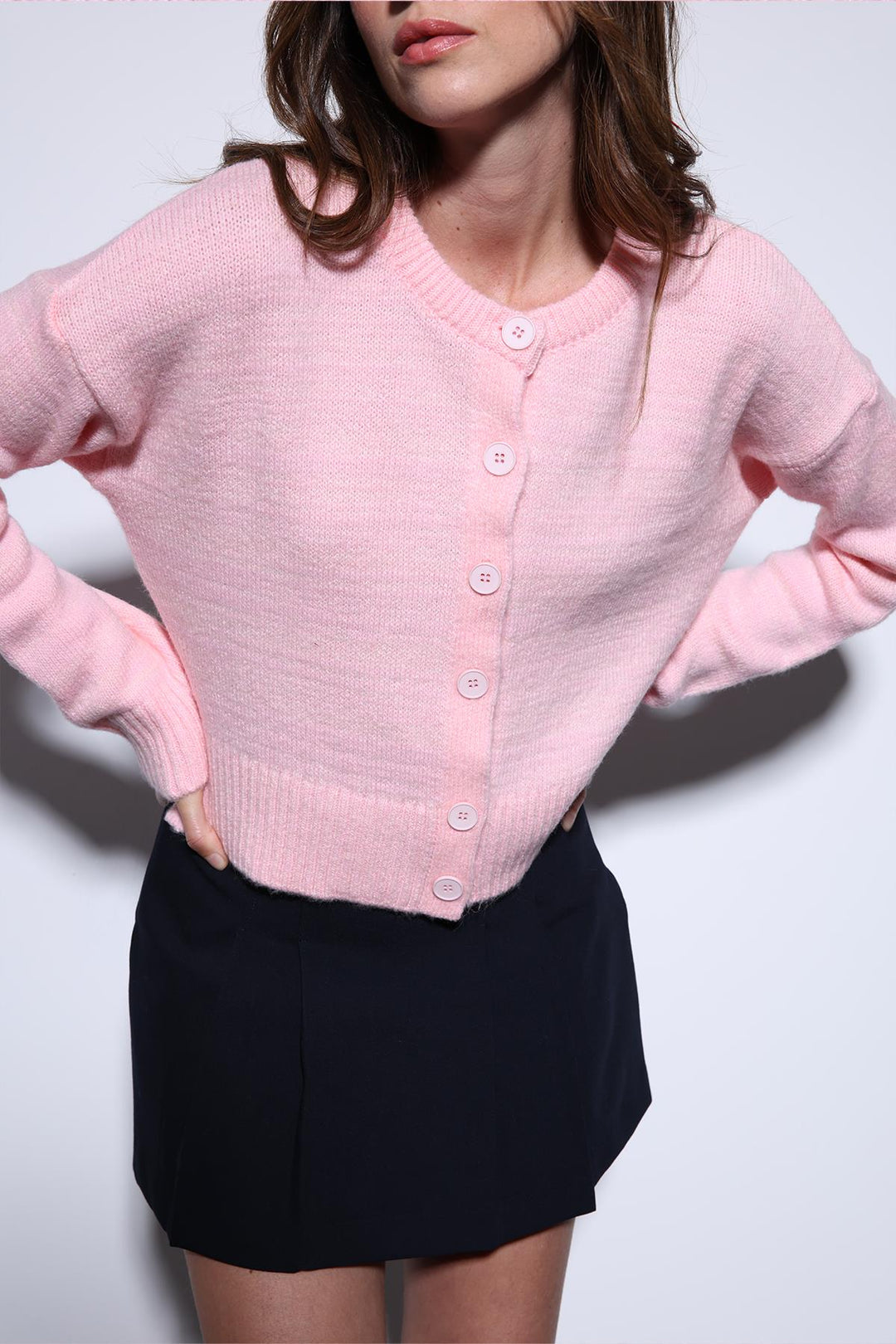 ANT Antioch Powder Slit Knitted Sweater for Women - Novi