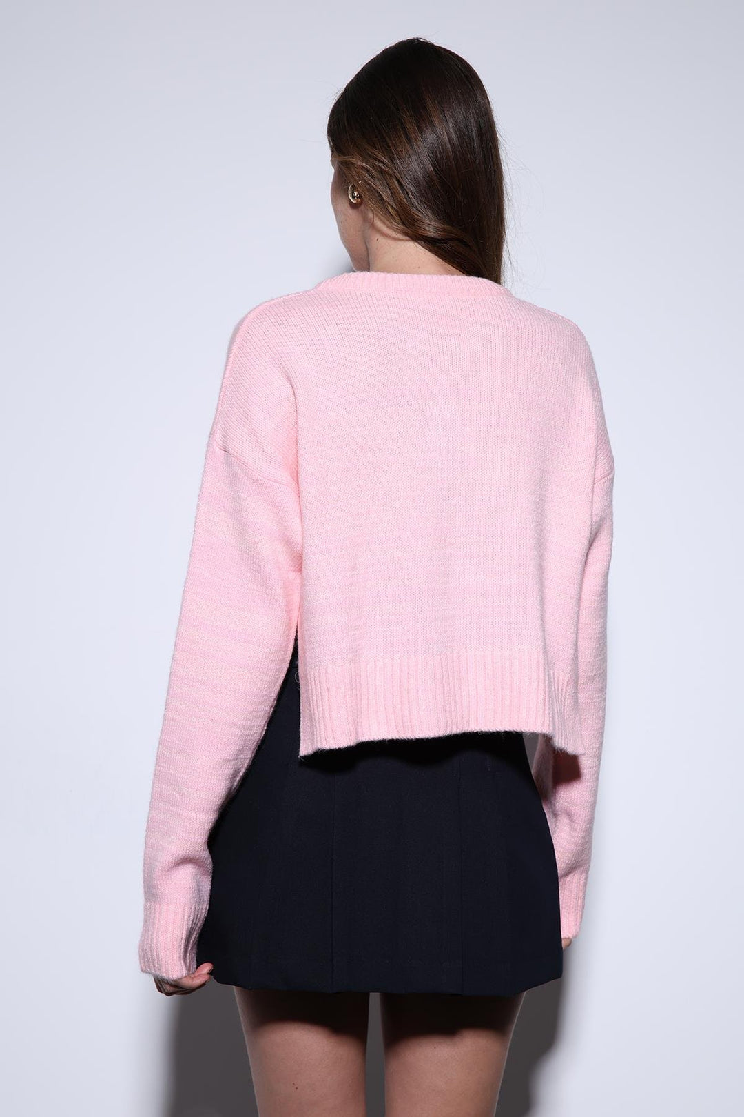 ANT Antioch Powder Slit Knitted Sweater for Women - Novi