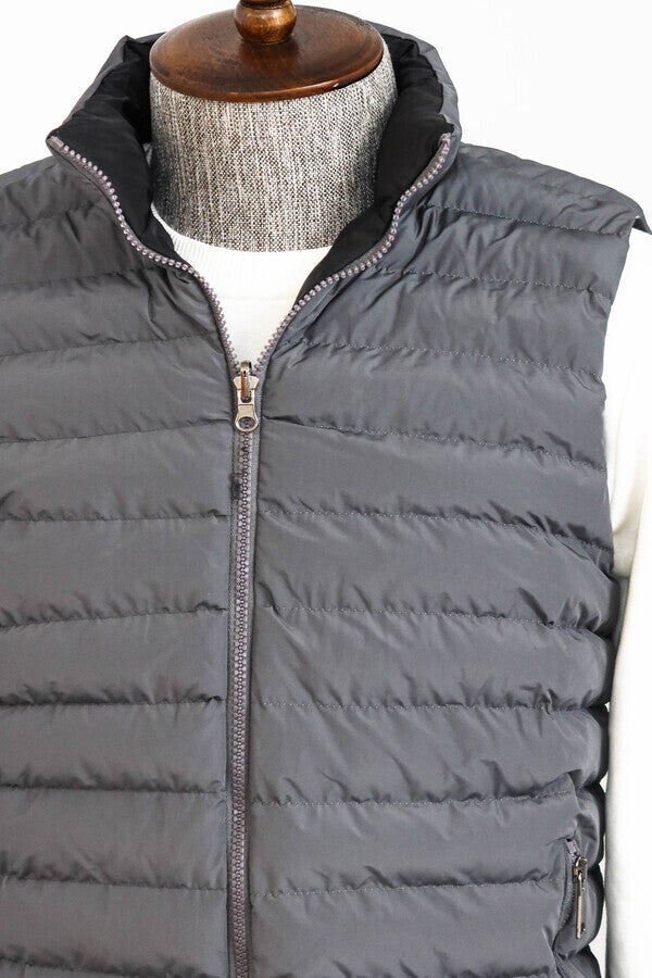 WSS Reversible Puffer Grey Men's Down Vest  - Dormagen