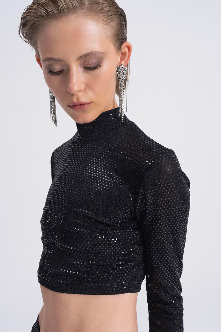 BSL Women Sequined Crop Top - Swadlincote