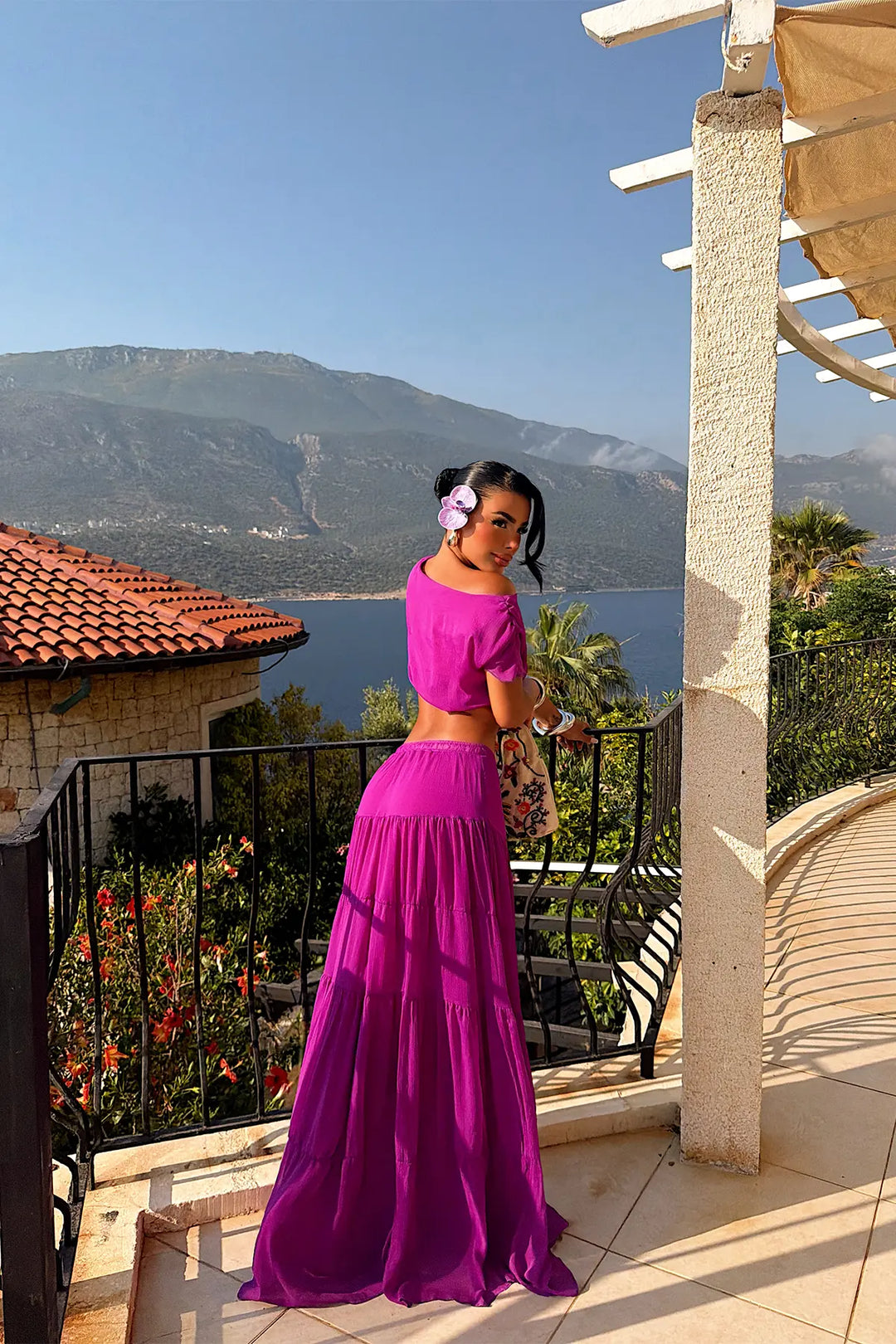 EYY Women Purple Skirt Set - Peoria