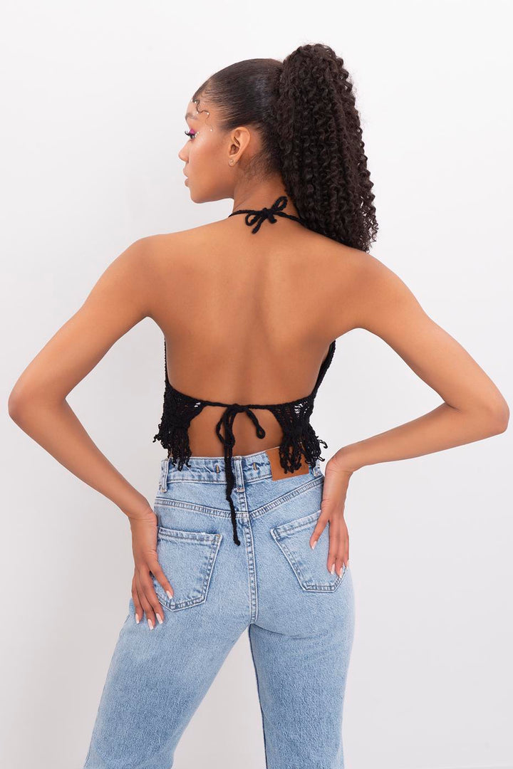 BSL Women Tessel Knit Crop Top - Modugno
