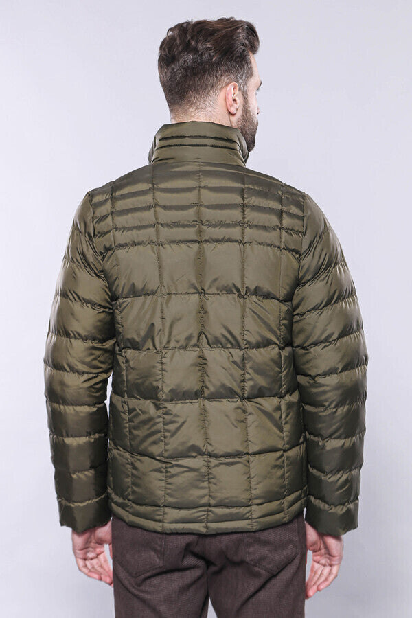 WSS Quilted Green Men Winter Coat  - Egg Harbor