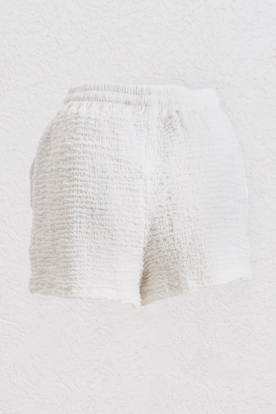 BSL Women Relaxed Fit Textured Mini Shorts - Woerden