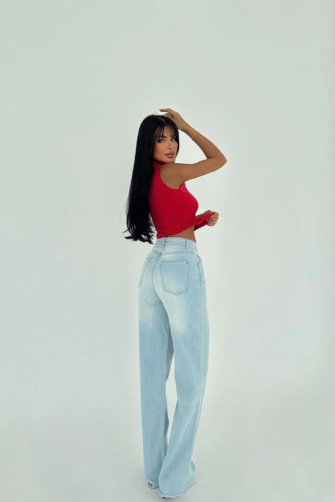EYY Women Kırmızı Temel Kırpma Üstü - Halle-Neustadt